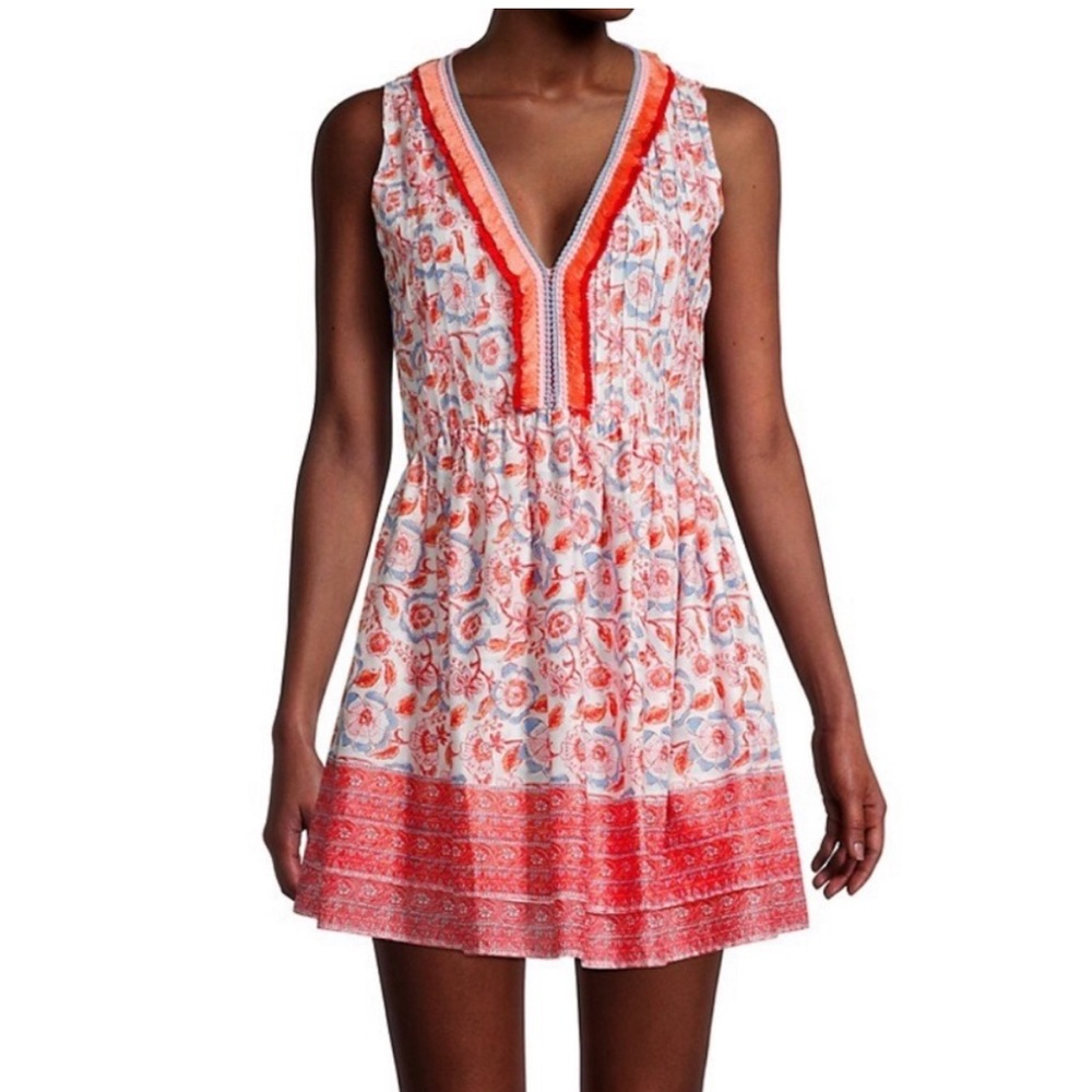 Women's Vineyard Vines Frangipani Floral Pintuck Dress